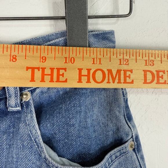 VTG Retro Revolt Denim Jeans Size 12 Embroidered Fish Raw Hem Straight *Read - Picture 9 of 13